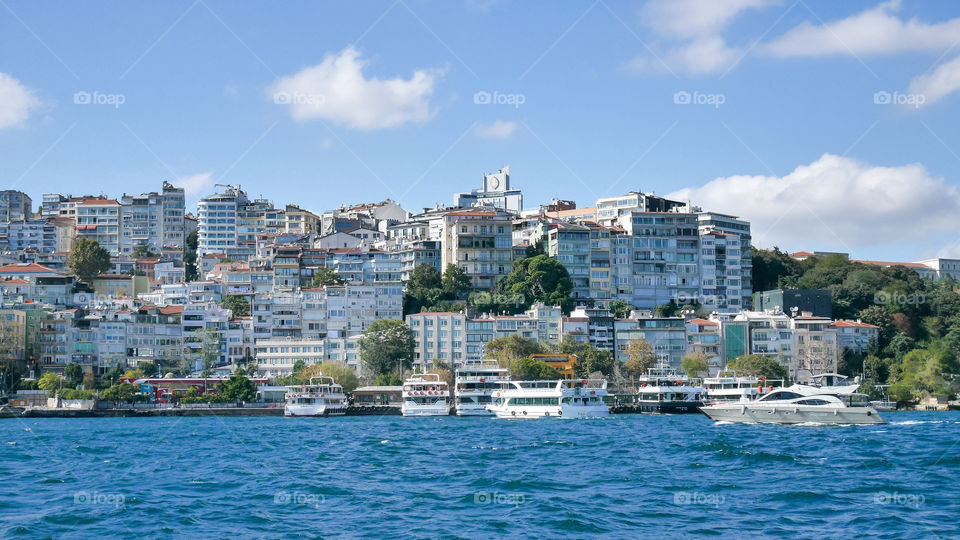 Sea view of Istanbul Turkey