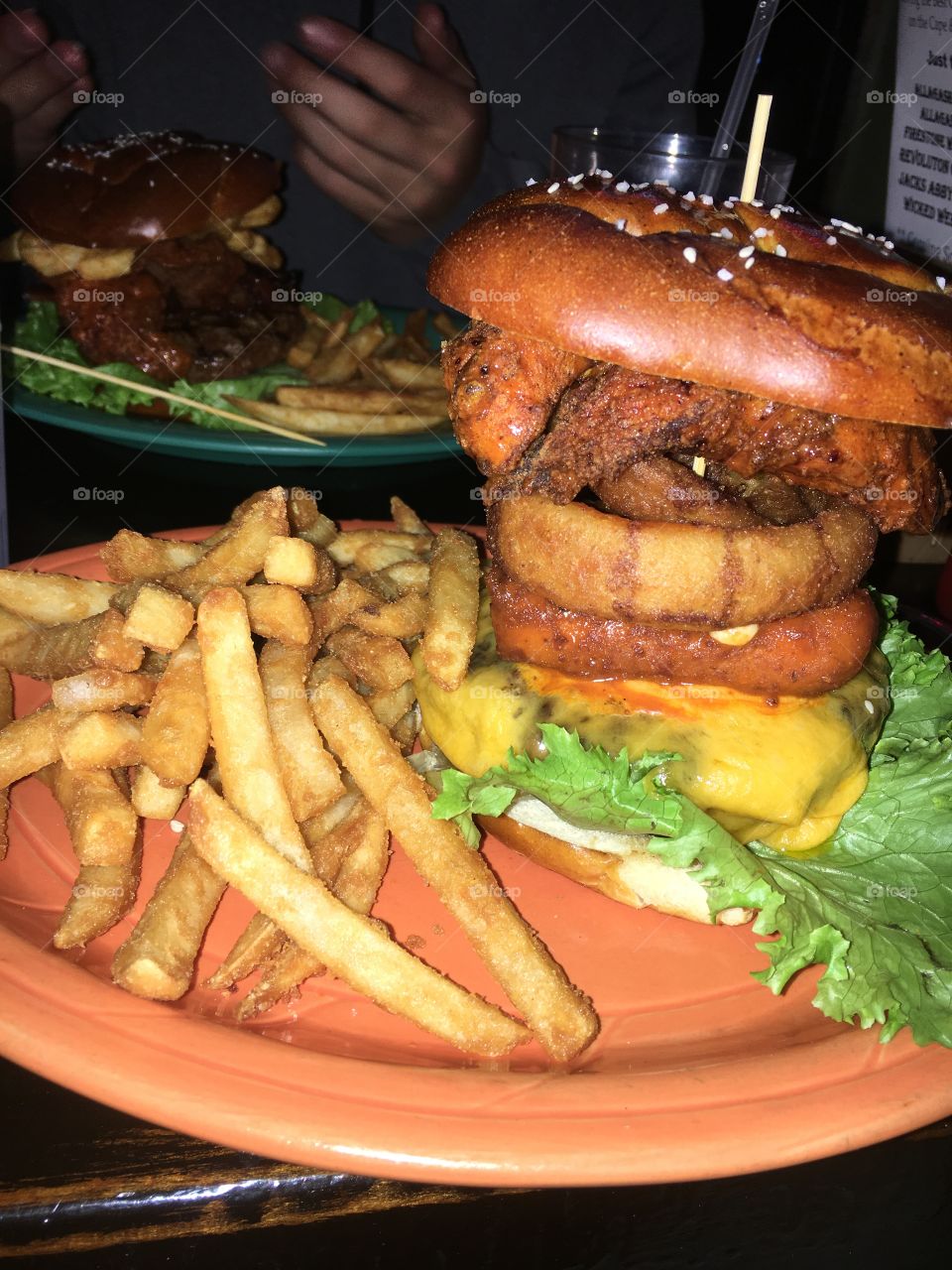 Good eats. Gotta love a nice burger