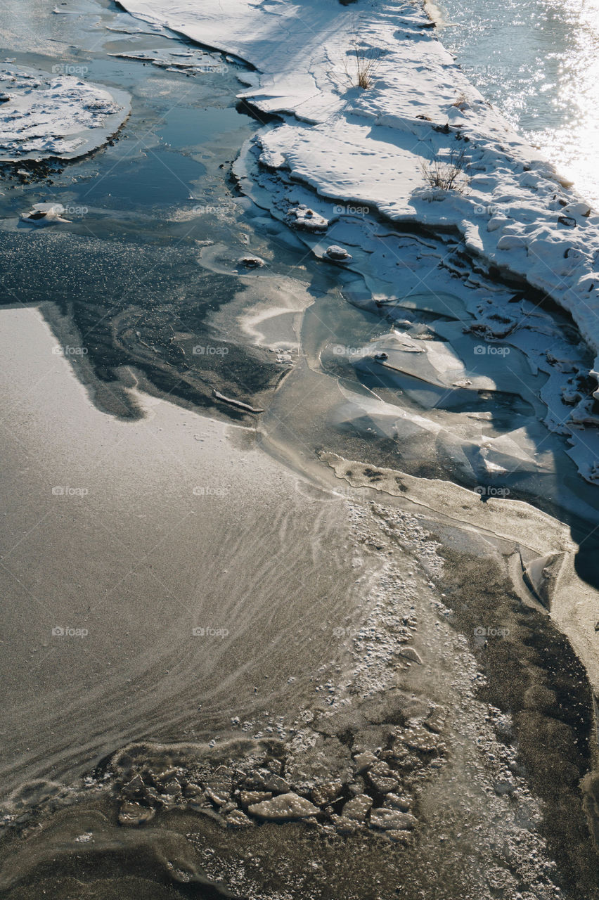 frozen river