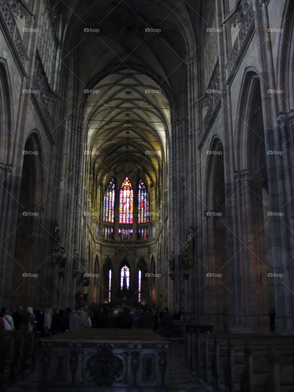 Stained Glass . Prague 