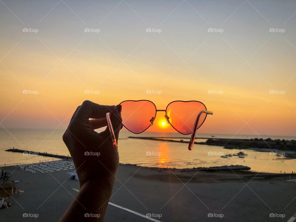 Sunglasses at dusk