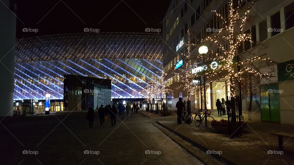 tele2 arena by nigth