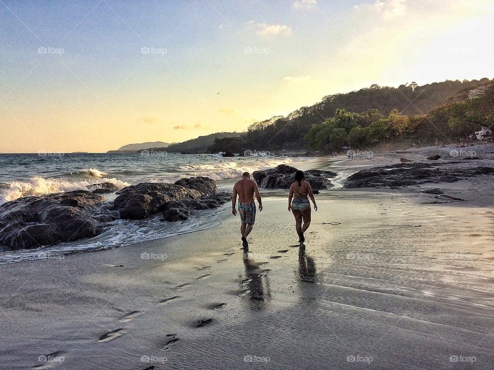 Walk along the beach