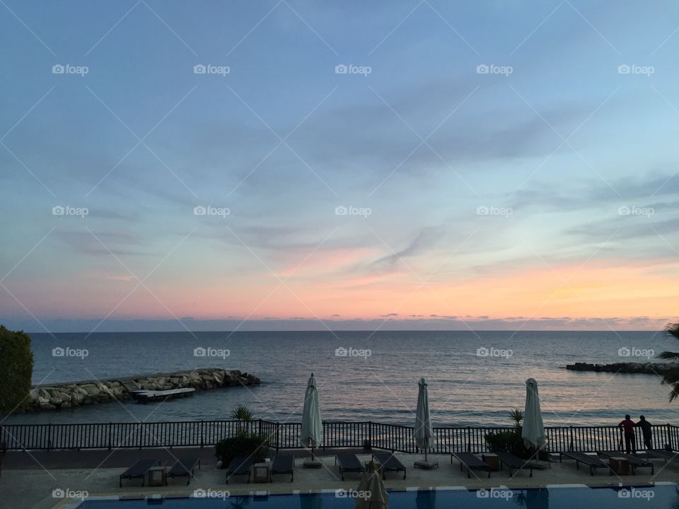 Stunning sunset at Limassol, Cyprus. No filter needed!