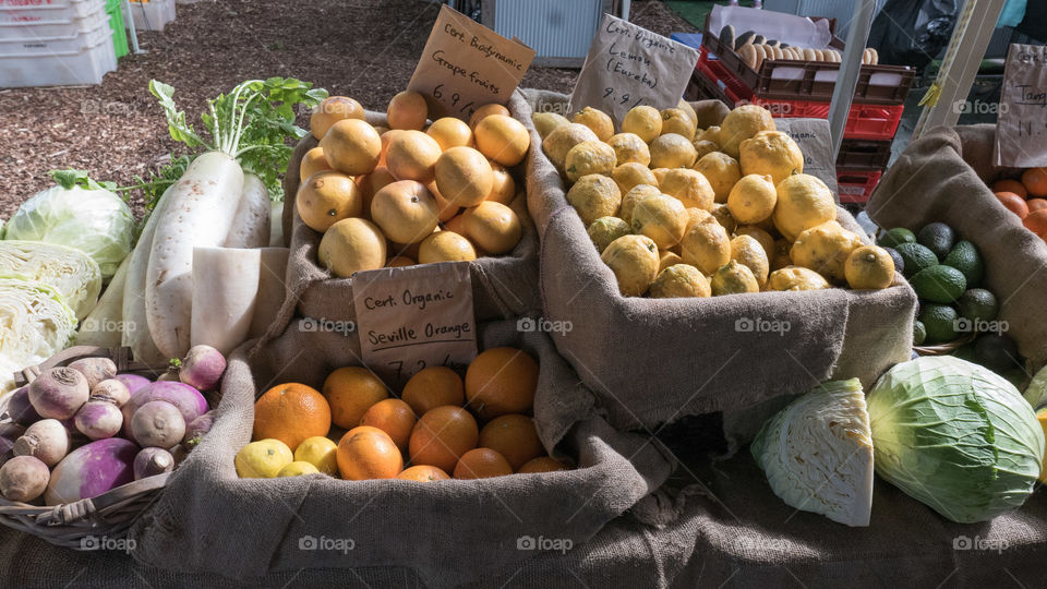 Variety of vegetables and fruits