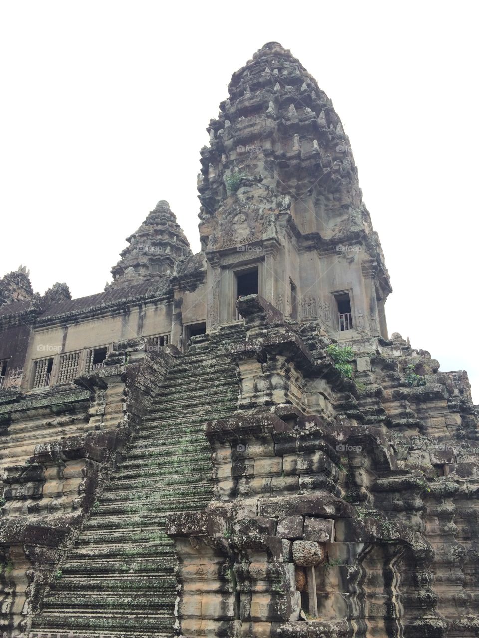 Siem Reap, Cambodia (Angkor Wat temple): stone temple ruins of Eastern Asia culture