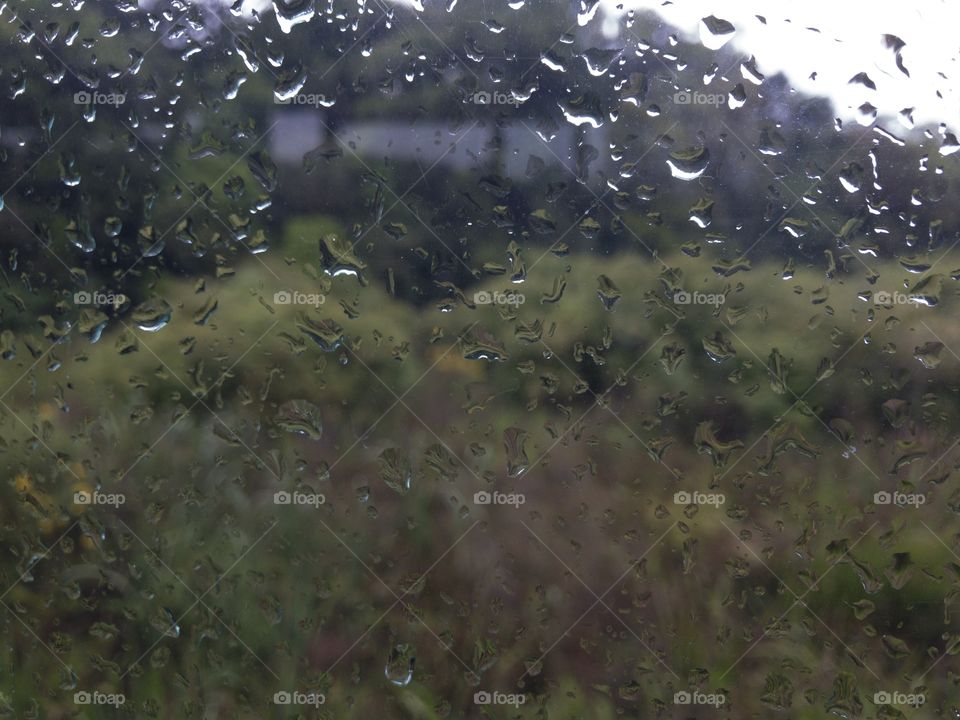 Waterdrops on window