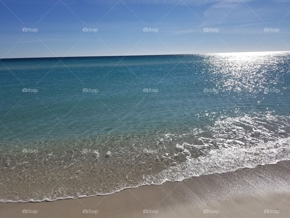 sunny clear water beach