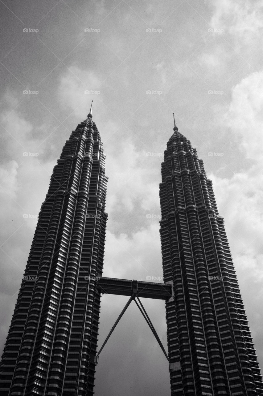 sky clouds skyscraper building by king