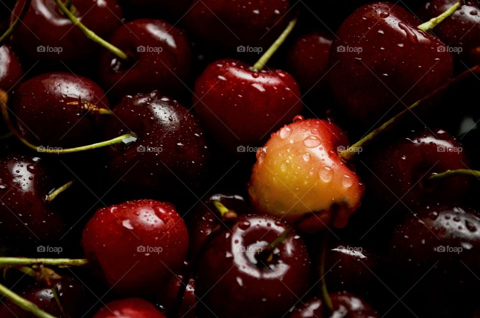 Sweet cherry close up