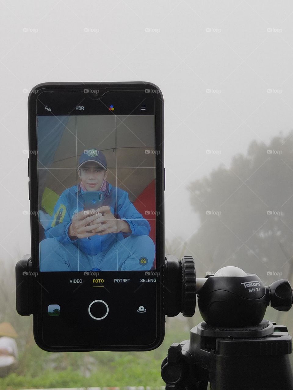 On the frame of the cellphone camera