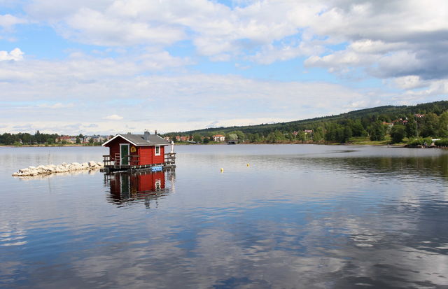 Siljan, lake in Sweden.