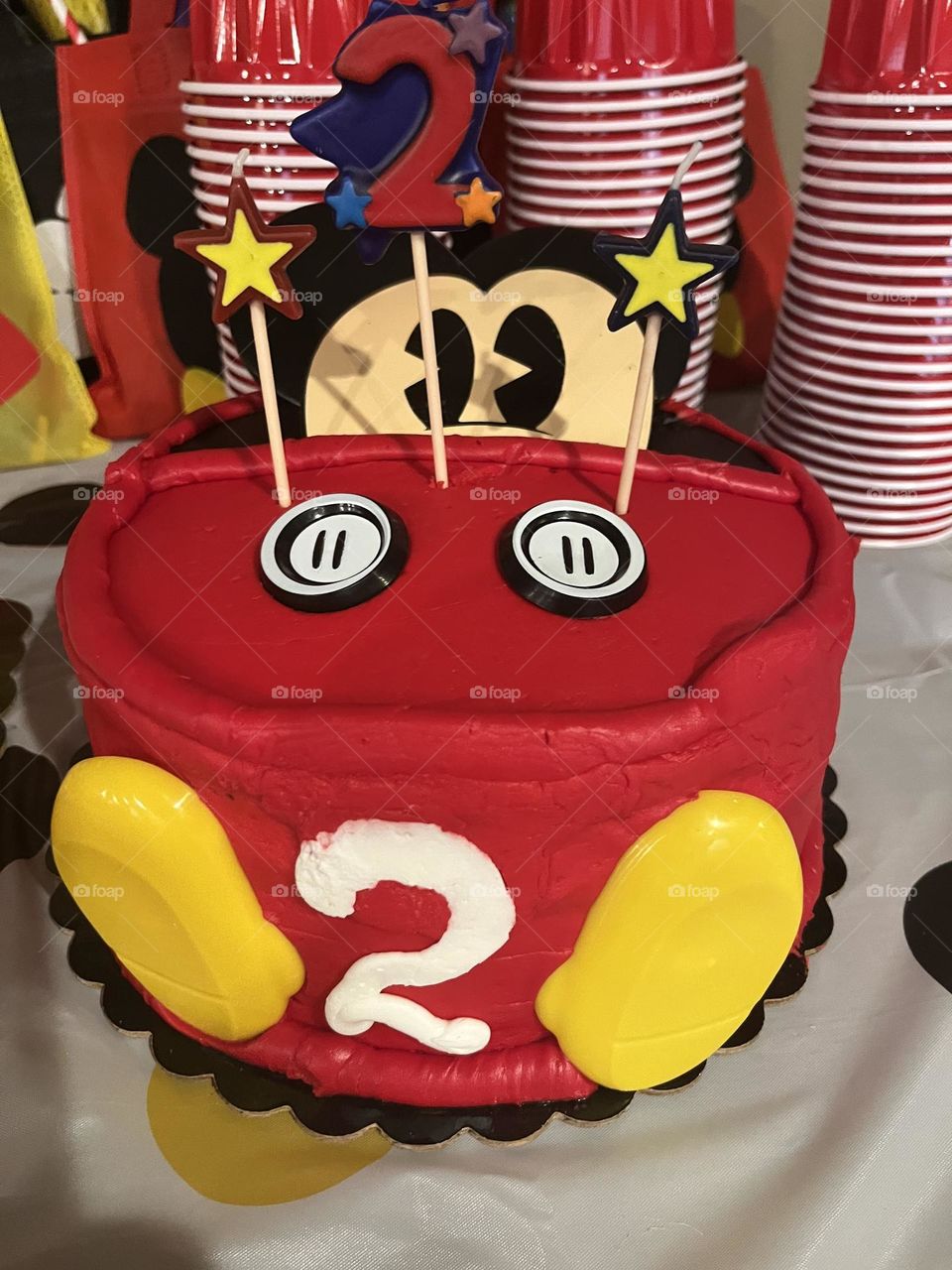 Happy birthday 2 years old Mickey Mouse 