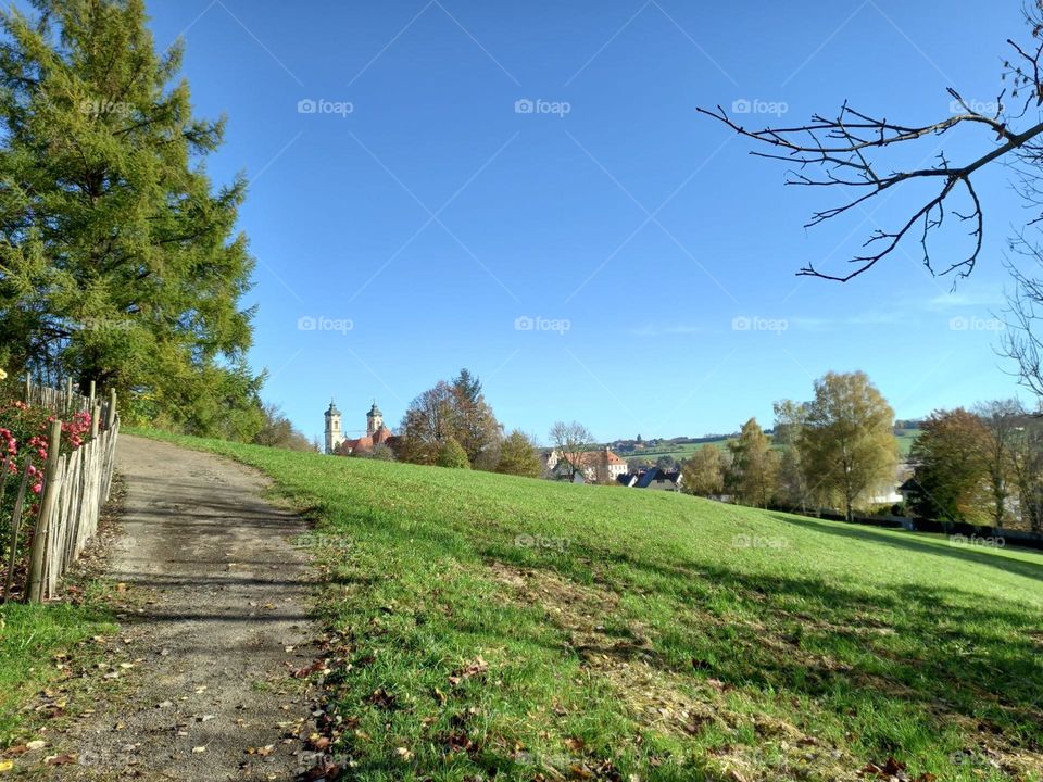 Walking to Ottobeuren in Bavaria