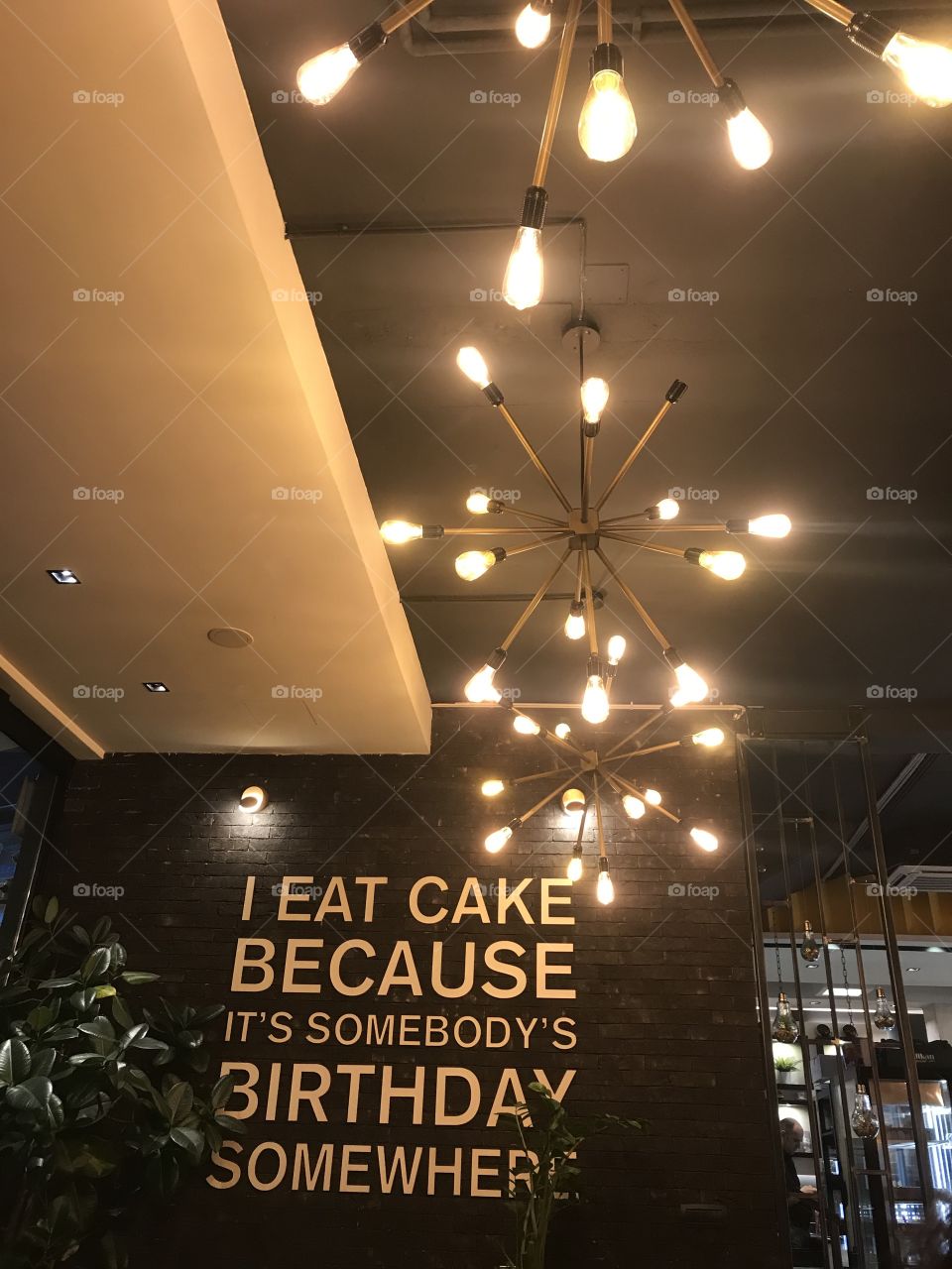 I eat cake because it’s somebody’s birthday somewhere.