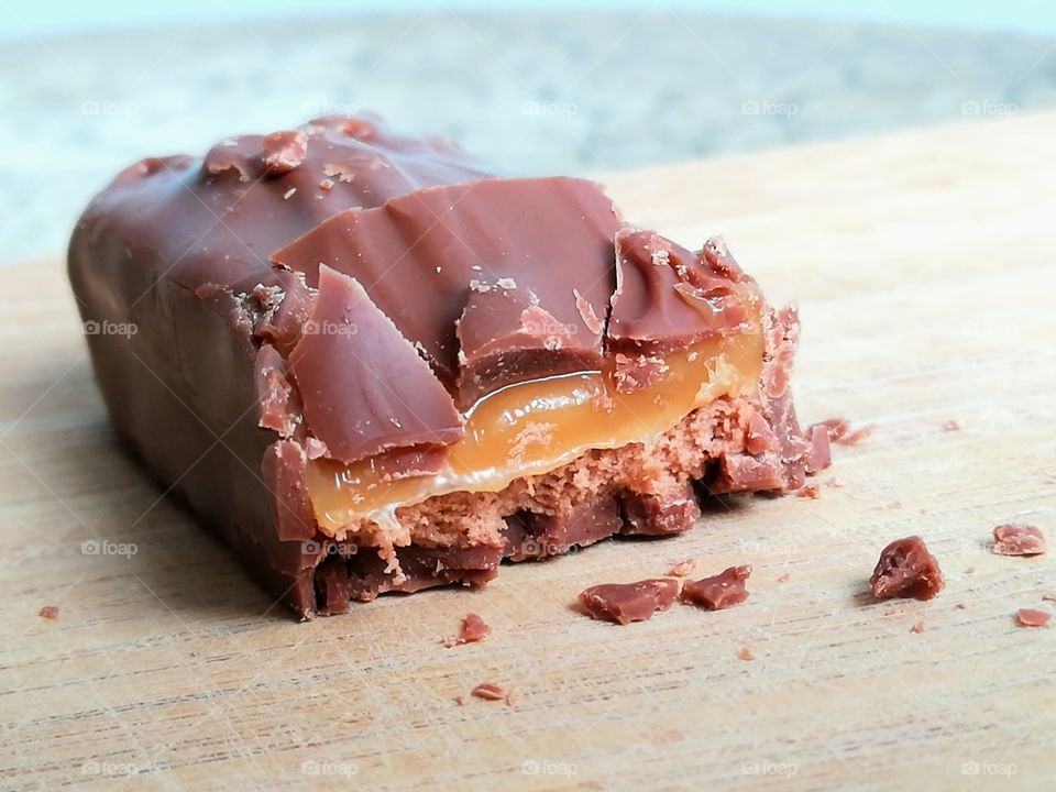 View of chocolate on table