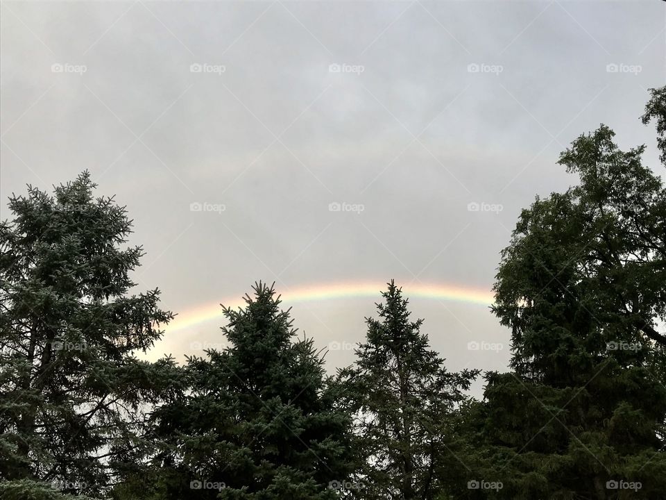 Rainbows bring genuine, yet fleeting, moments of peace. Take time to enjoy a rainbow. 