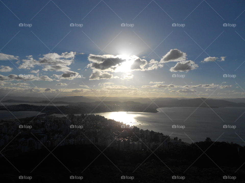 pôr do sol em Florianópolis