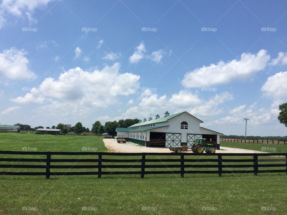 Horse barn