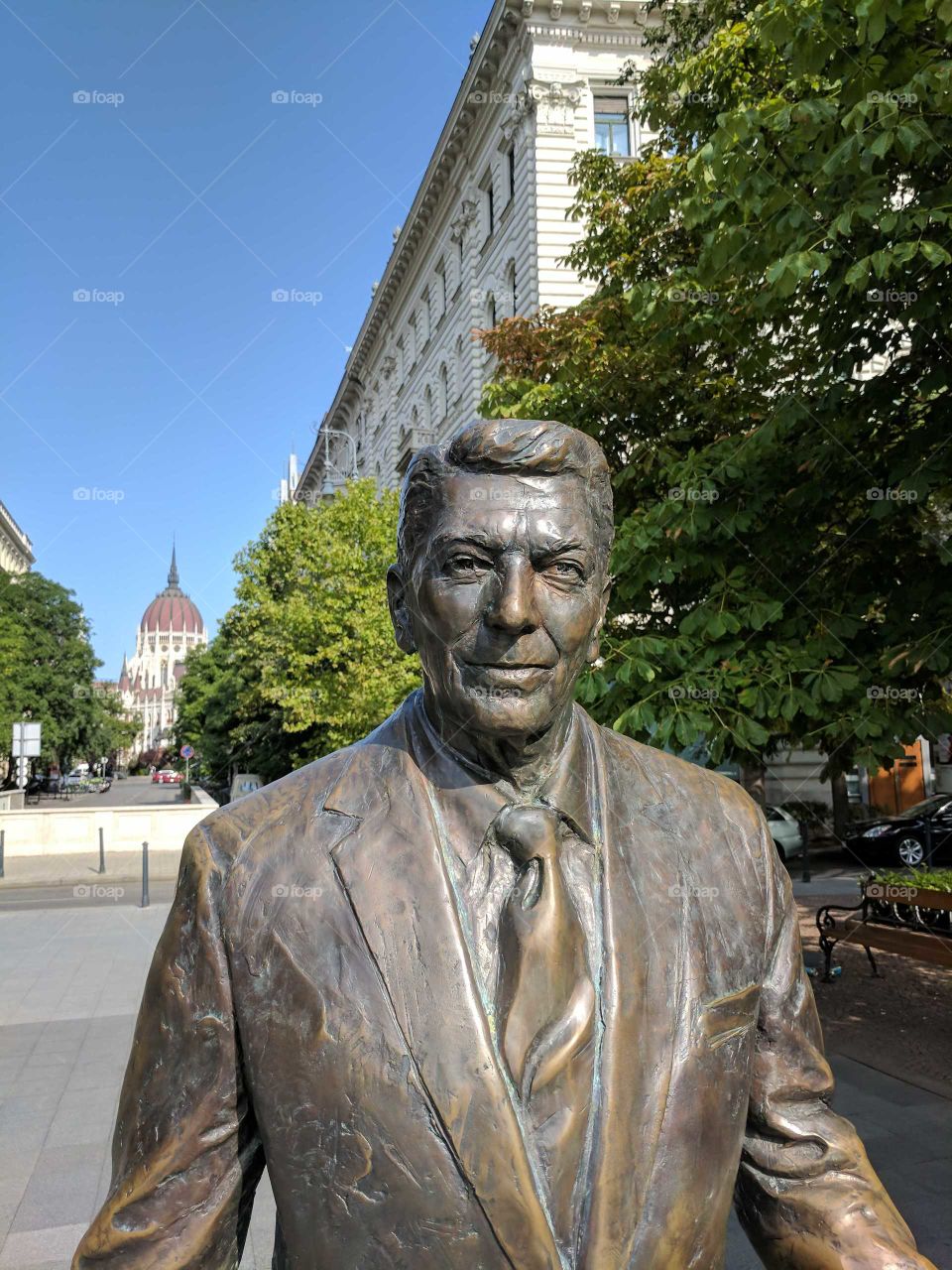 Statue of Ronald Reagan, Budapest Hungary