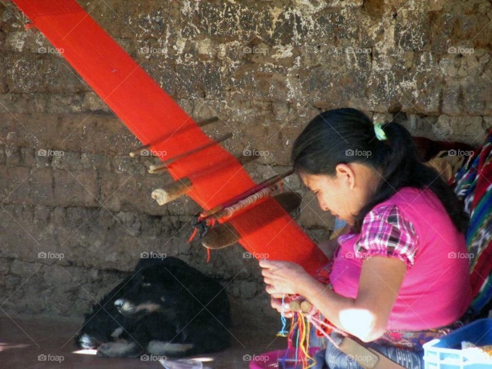 Guatemalan weaver