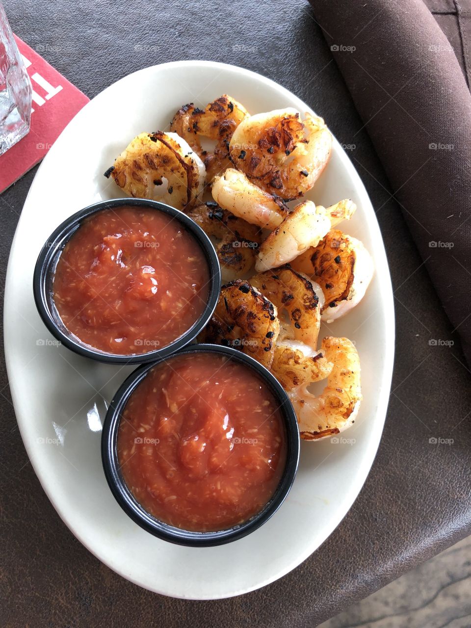Platter of Grilled Shrimp