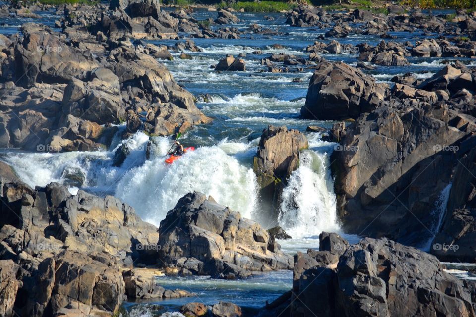 Kayaking the falls