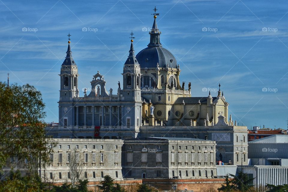 Almudena Cathedral, Madrid. View of Almudena Cathedral, Madrid