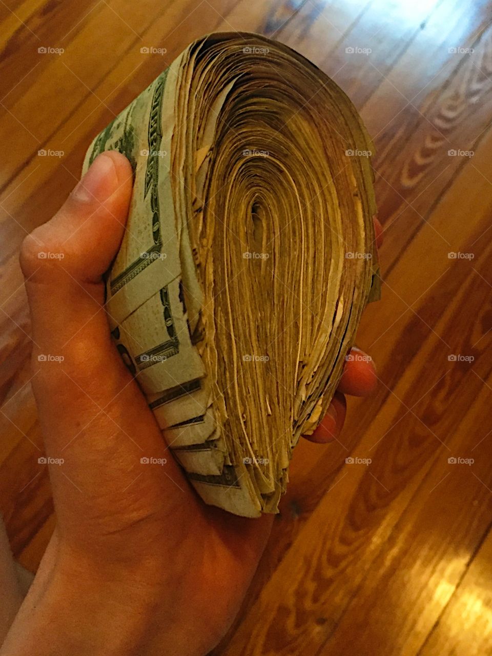 A bunch of cash