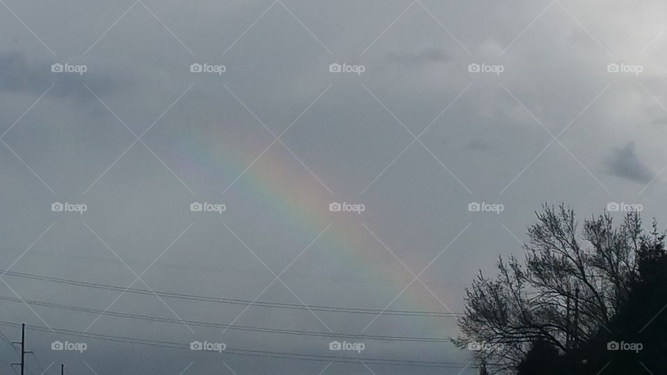 Somewhere over the rainbow. After the rain