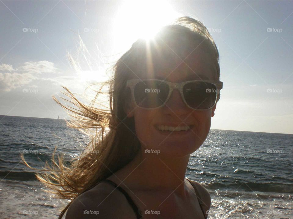 Beach, Sea, Ocean, Sun, Sunglasses