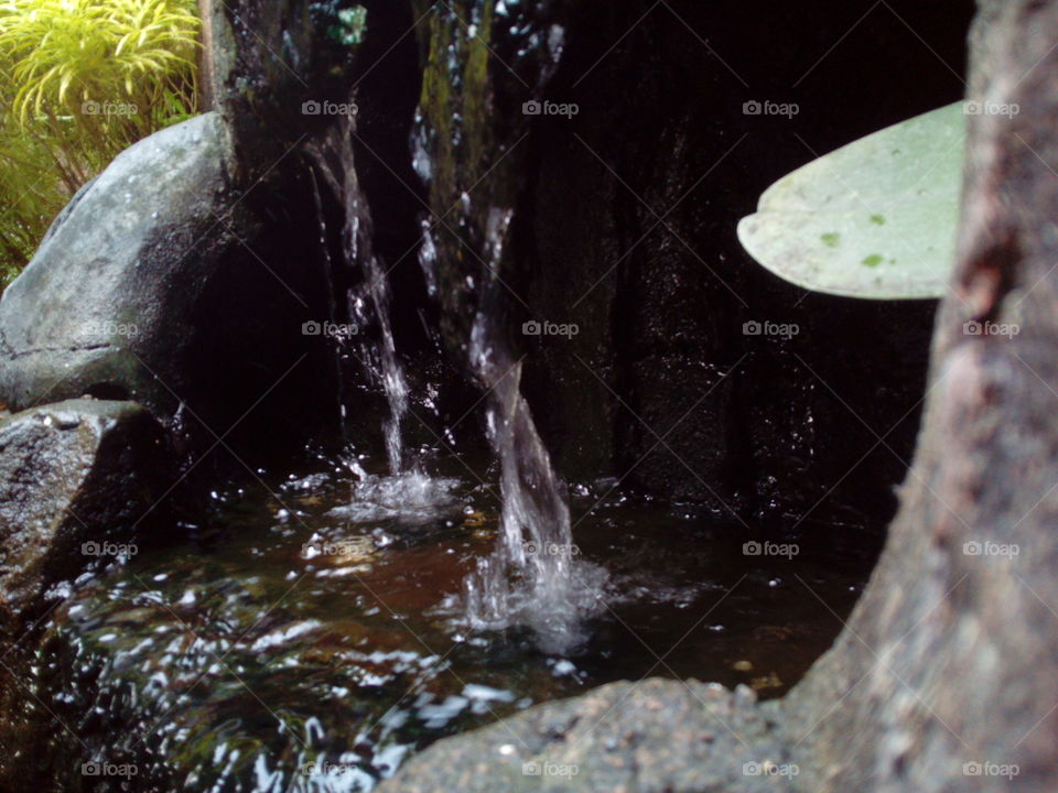 Waterfalls on the rocks