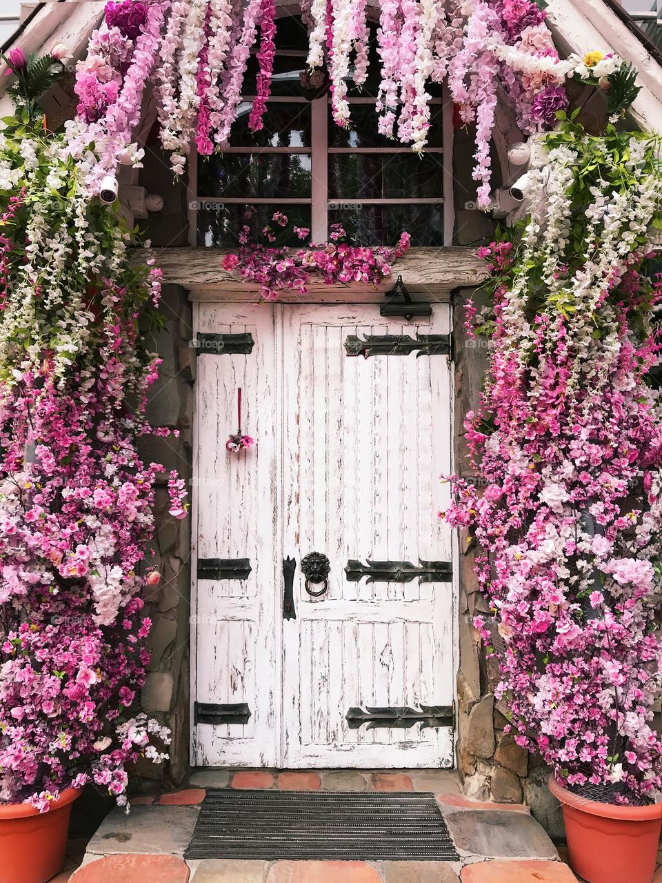 Pink flowers decor 