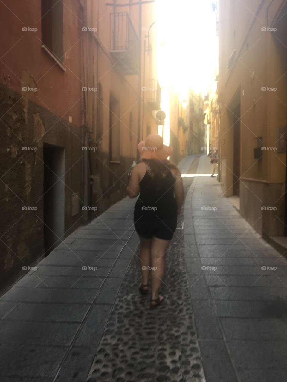 Walking into the sunset