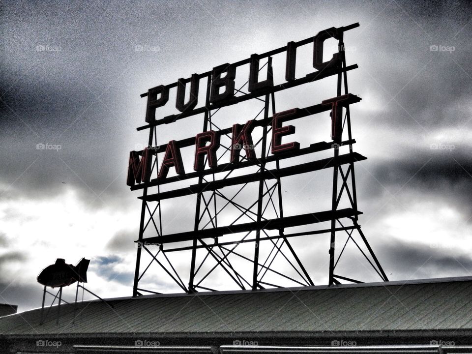 Pike Place Market, Seattle. The market in Seattle