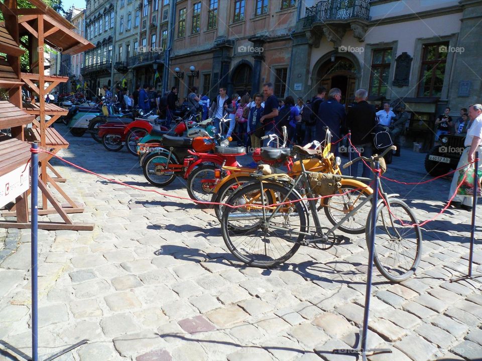 the old district of the city of Lviv, Lviv, Ukraine