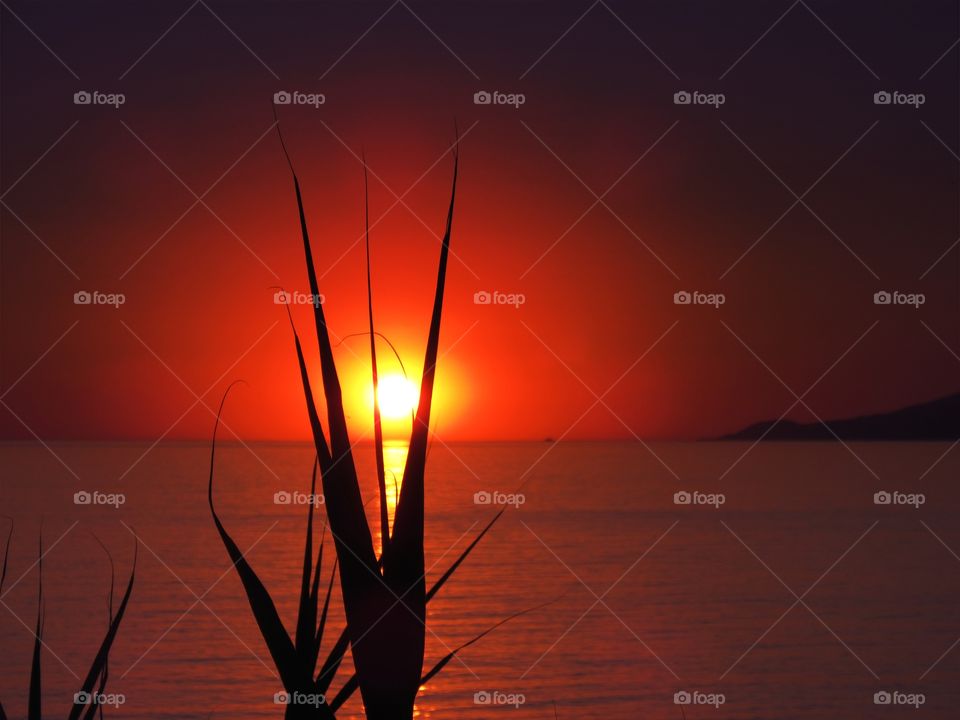 Sunset over Palinuro (Italy)