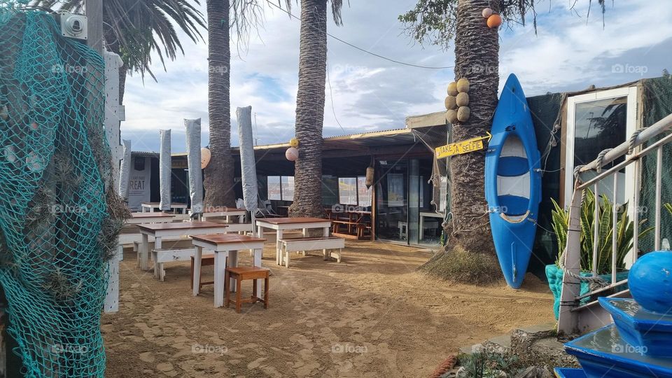 Nice beach bar.