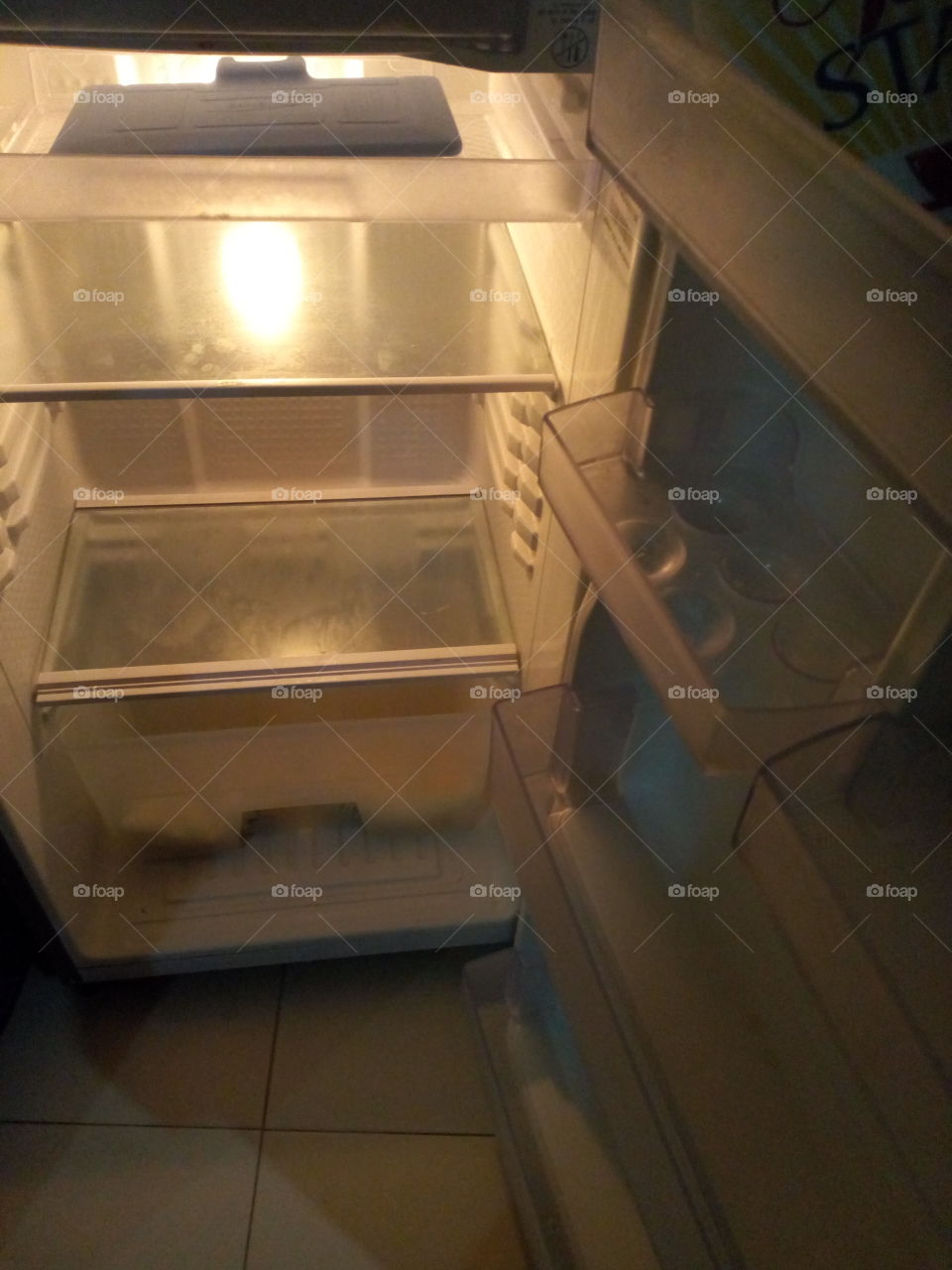 in the freezer