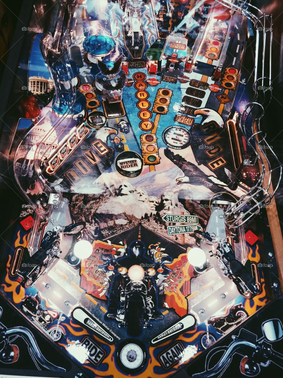 Harley Davidson Pinball Machine . Harley Davidson Pinball Machine 