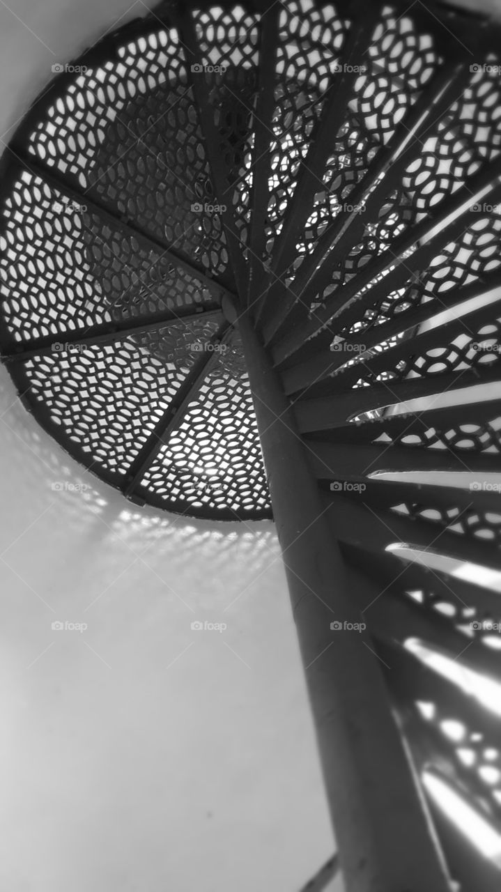 Winding Staircase inside a Lighthouse.