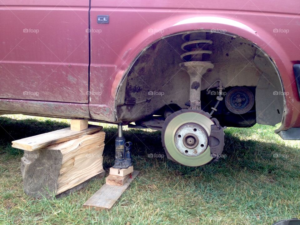 Replacement tires in nature