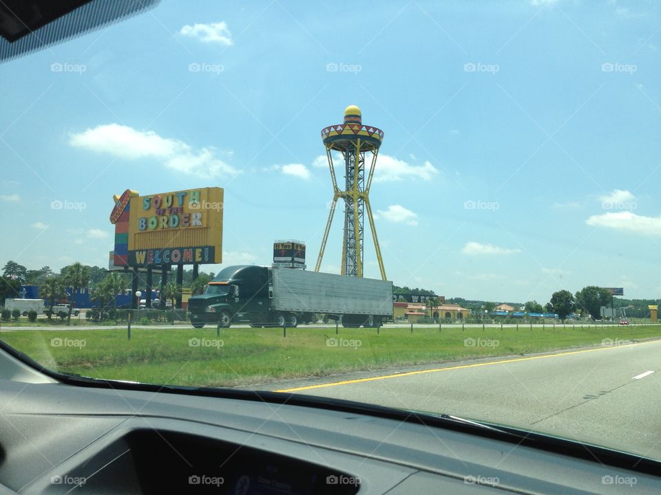 FINALLY! SOUTH OF THE BORDER. AFTER 100+ SIGNS ON I-95