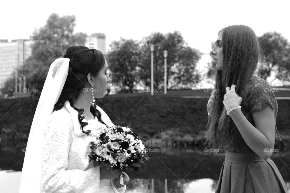 People, Wedding, Bride, Woman, Veil