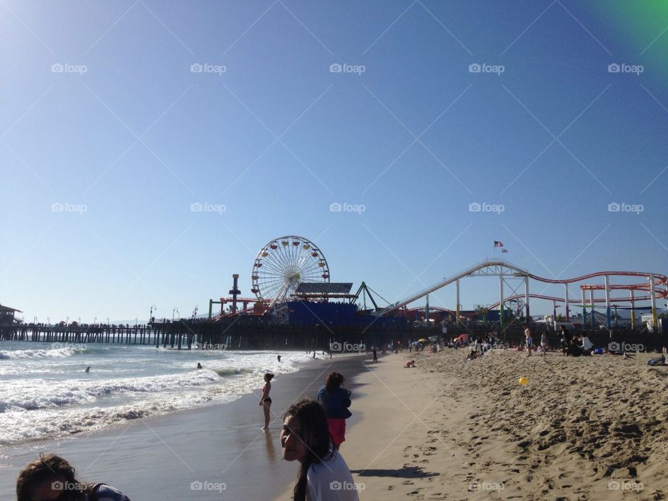 Santa Monica Beach. awesome sunny day