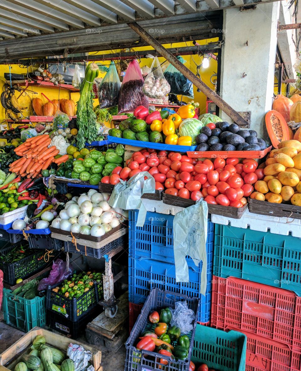 produce stall
