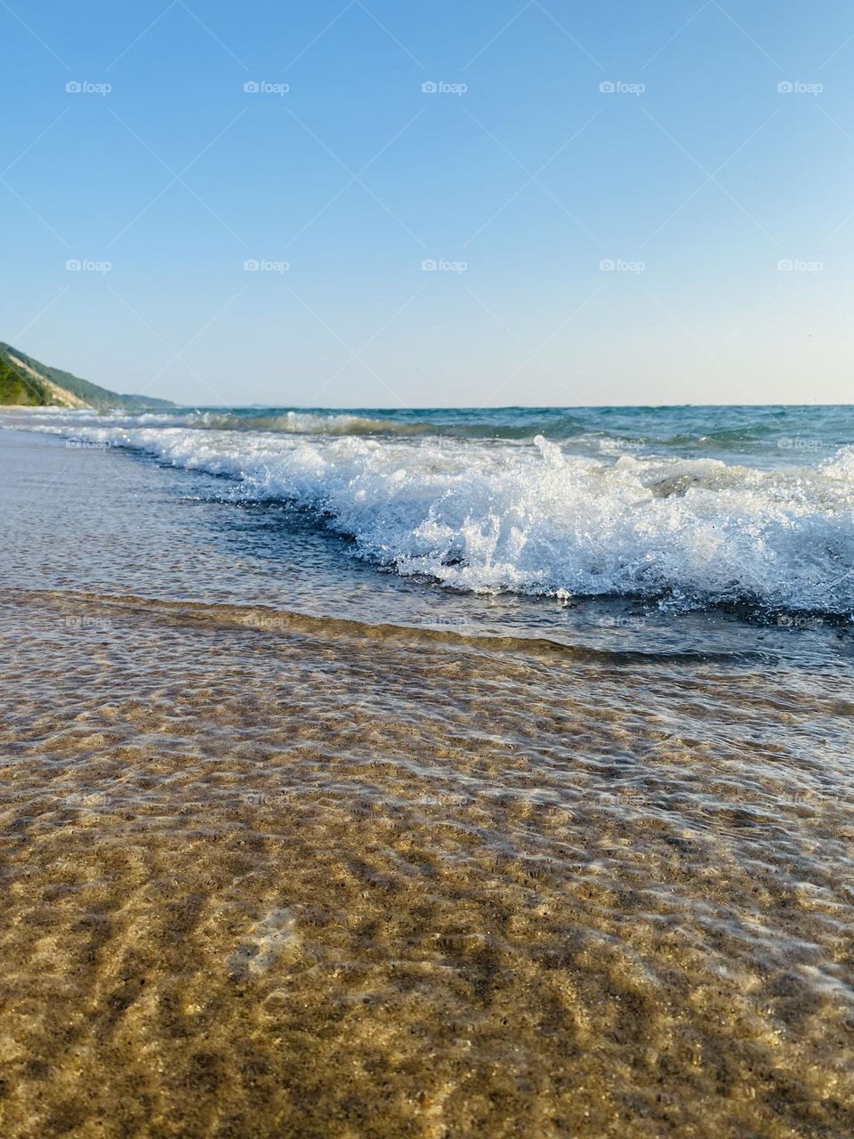 Lake Michigan and beach