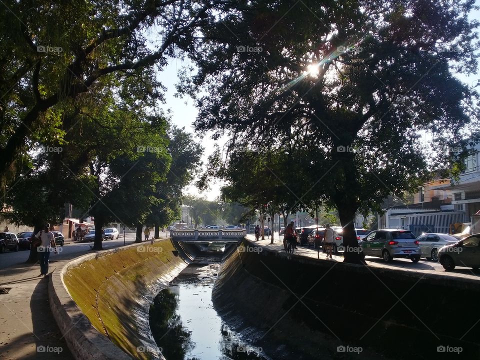 Santos canal. Brasil