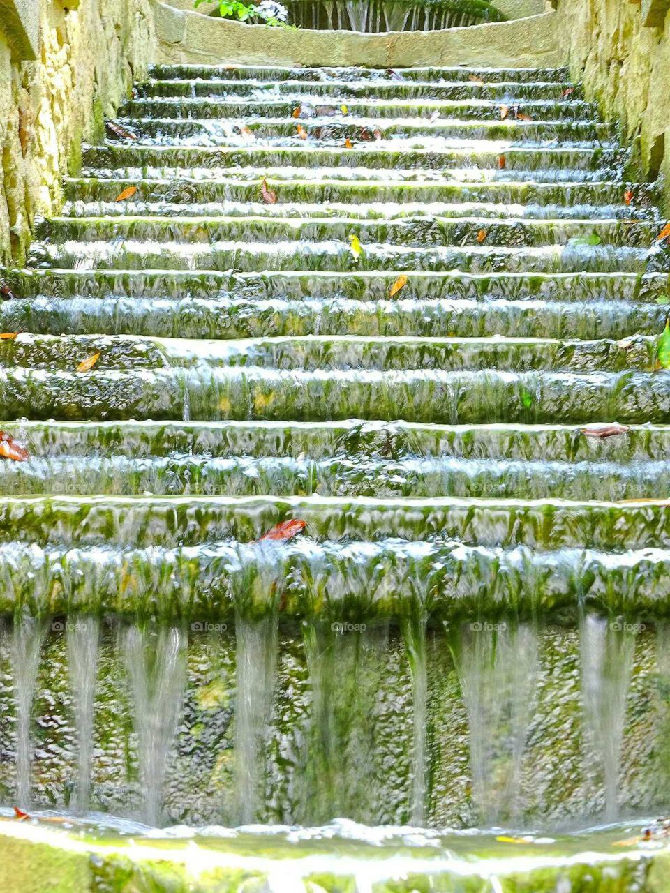 Waterfall in the fountain
