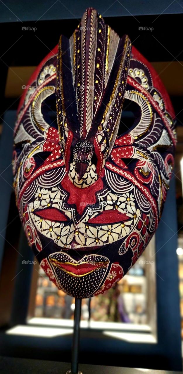 batik pattern mask